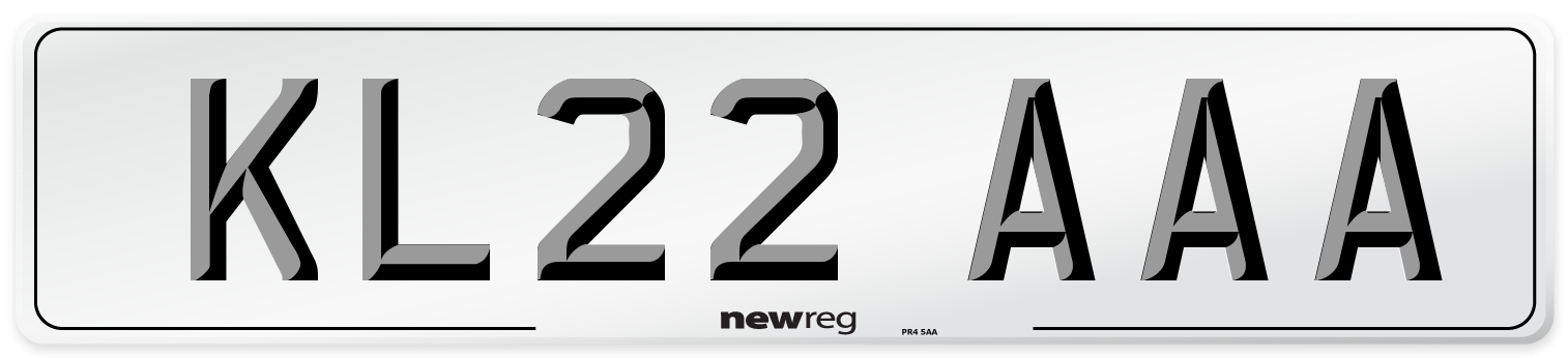 KL22 AAA Number Plate from New Reg